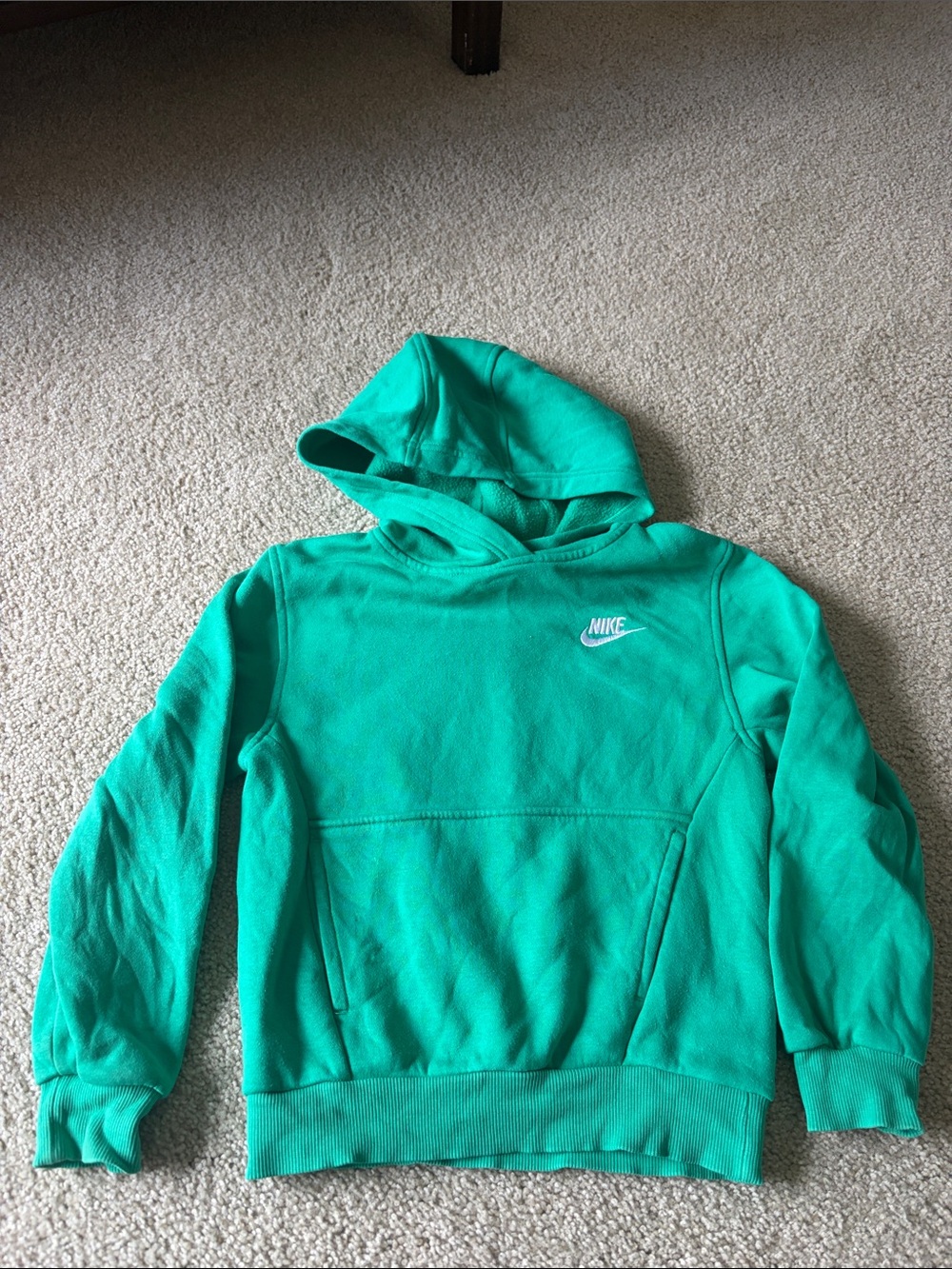 Nike Teal Pullover Hoodie with White Logo